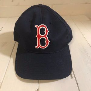 Boston Red Sox Baseball Blue Navy Hat Red MLB Logo